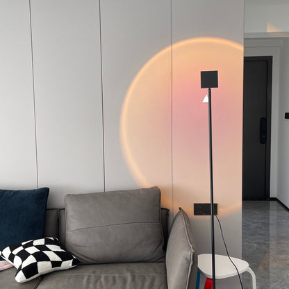 Frendorf | LED Color Projector Floor Lamp | Minimalist Halo Light Effect