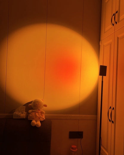 Frendorf | LED Color Projector Floor Lamp | Minimalist Halo Light Effect