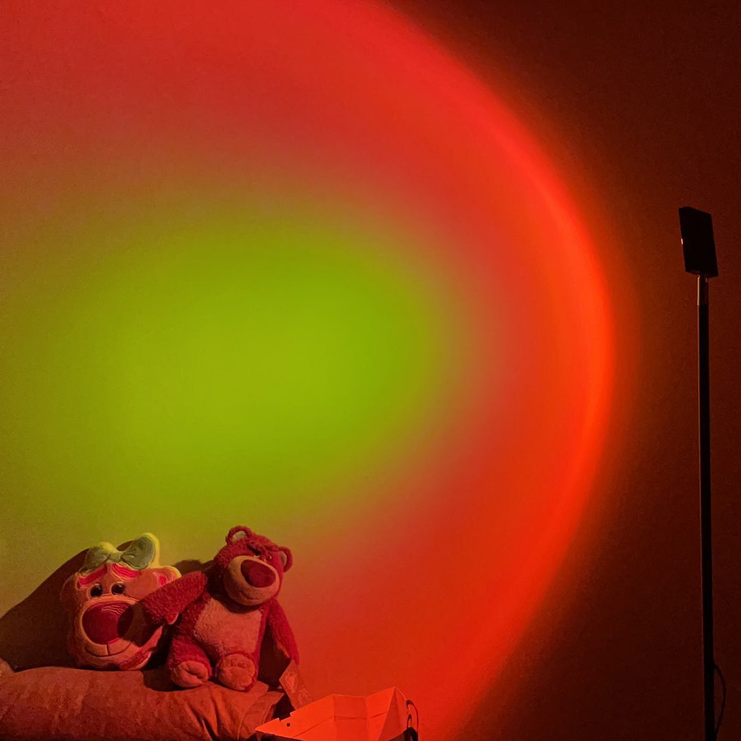 Frendorf | LED Color Projector Floor Lamp | Minimalist Halo Light Effect