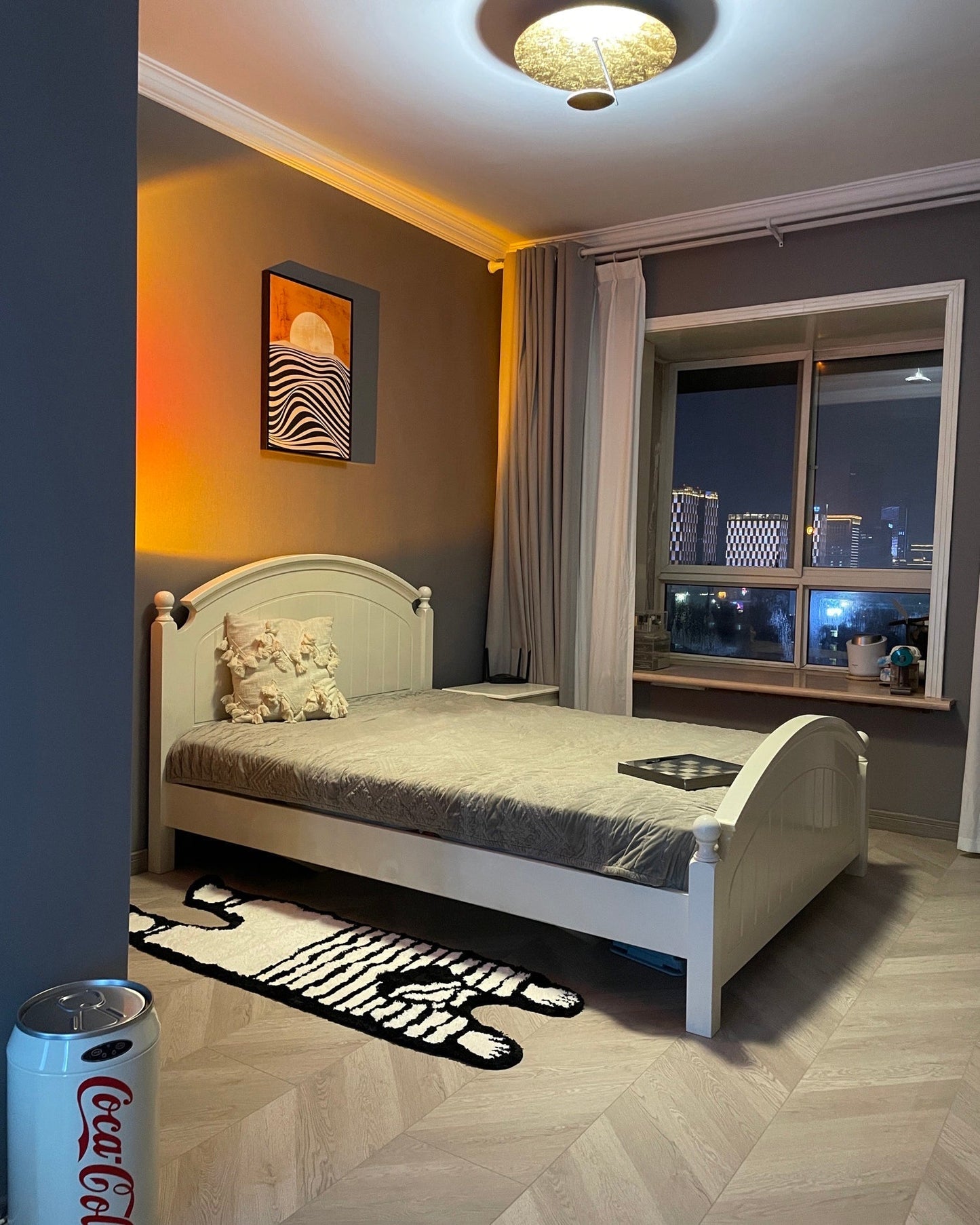 Frendorf | LED Color Projector Floor Lamp | Minimalist Halo Light Effect
