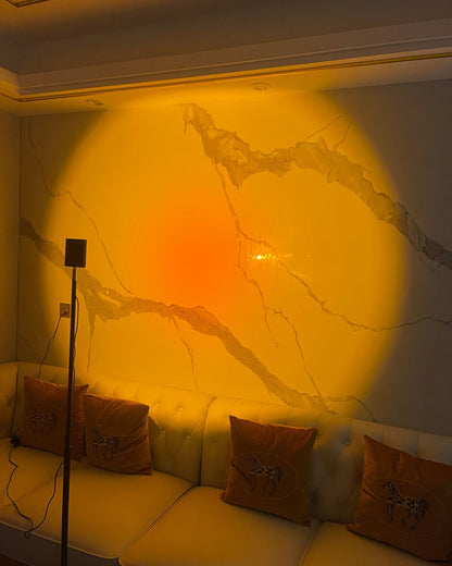 Frendorf | LED Color Projector Floor Lamp | Minimalist Halo Light Effect