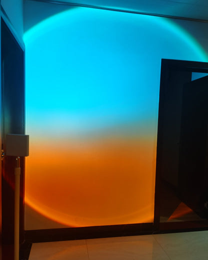 Frendorf | LED Color Projector Floor Lamp | Minimalist Halo Light Effect