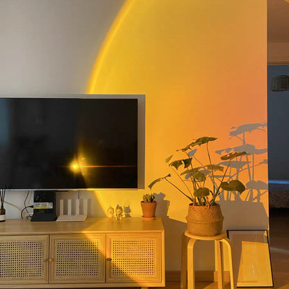 Frendorf | LED Color Projector Floor Lamp | Minimalist Halo Light Effect