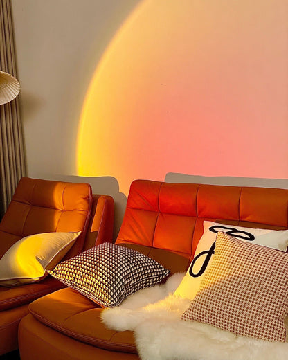 Frendorf | LED Color Projector Floor Lamp | Minimalist Halo Light Effect