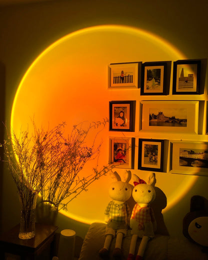 Frendorf | LED Color Projector Floor Lamp | Minimalist Halo Light Effect