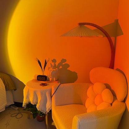 Frendorf | LED Color Projector Floor Lamp | Minimalist Halo Light Effect