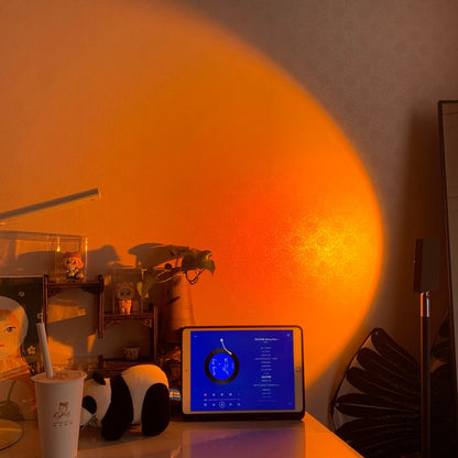 Frendorf | LED Color Projector Floor Lamp | Minimalist Halo Light Effect