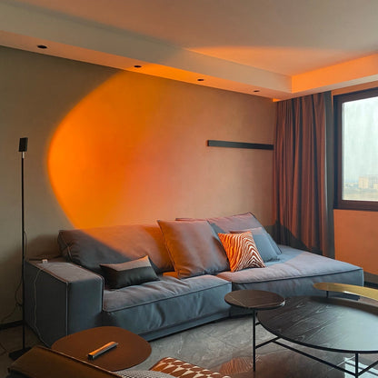 Frendorf | LED Color Projector Floor Lamp | Minimalist Halo Light Effect