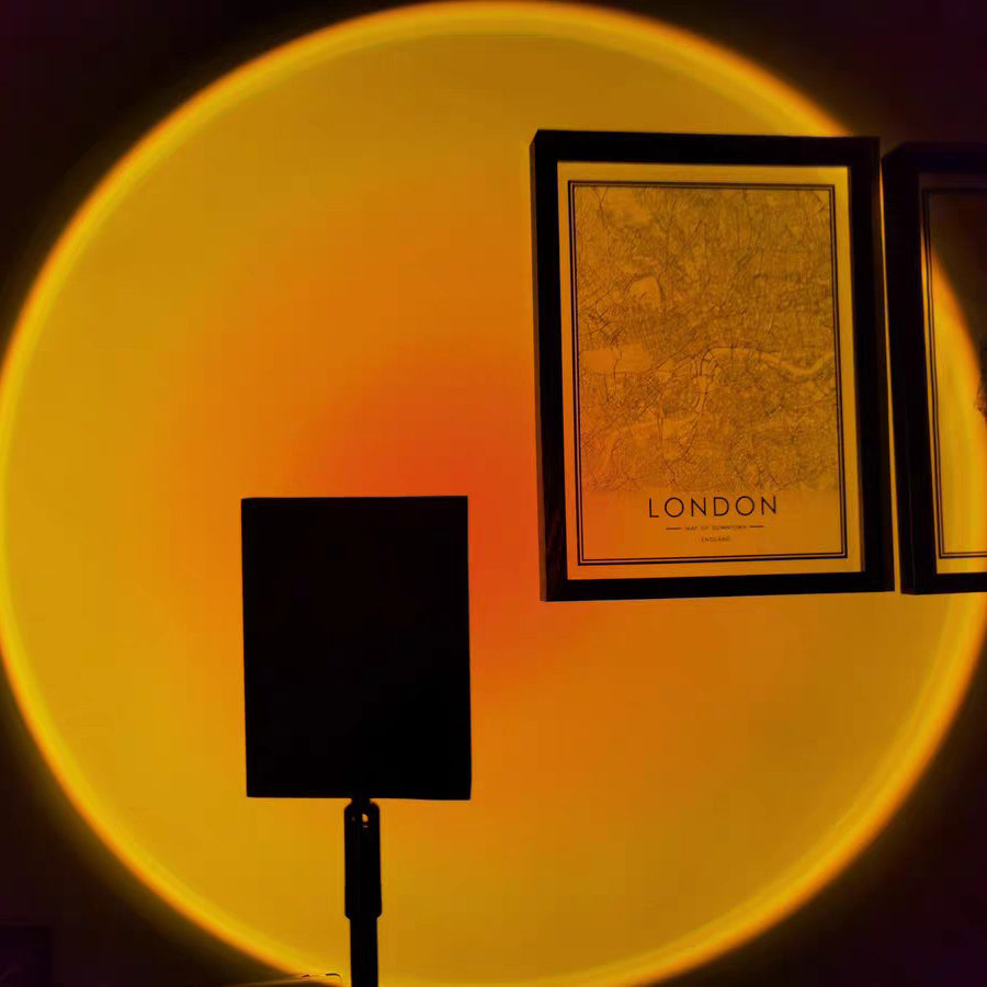 Frendorf | LED Color Projector Floor Lamp | Minimalist Halo Light Effect