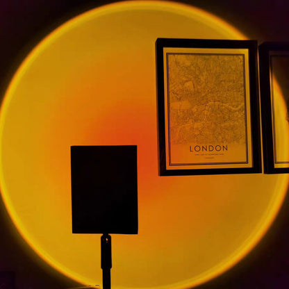 Frendorf | LED Color Projector Floor Lamp | Minimalist Halo Light Effect