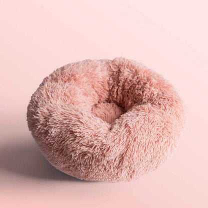 Brehn | Round Plush Calming Donut Dog Bed for Small to Large Dogs