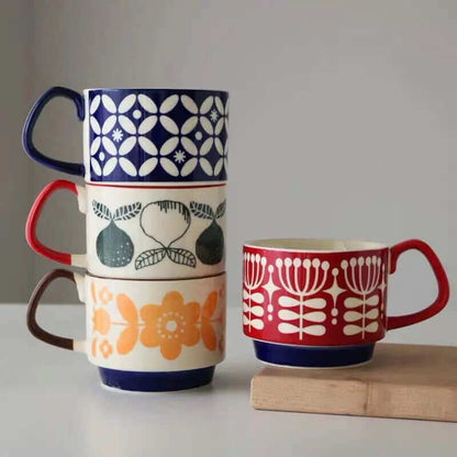 Skanto | Outstanding Retro Ceramic Coffee Cups – Available in 8 Different Patterns