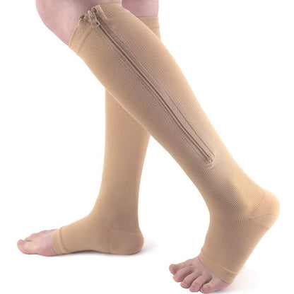 Skanto | SupportEase – Compression Socks with Zipper for Tired and Swollen Legs