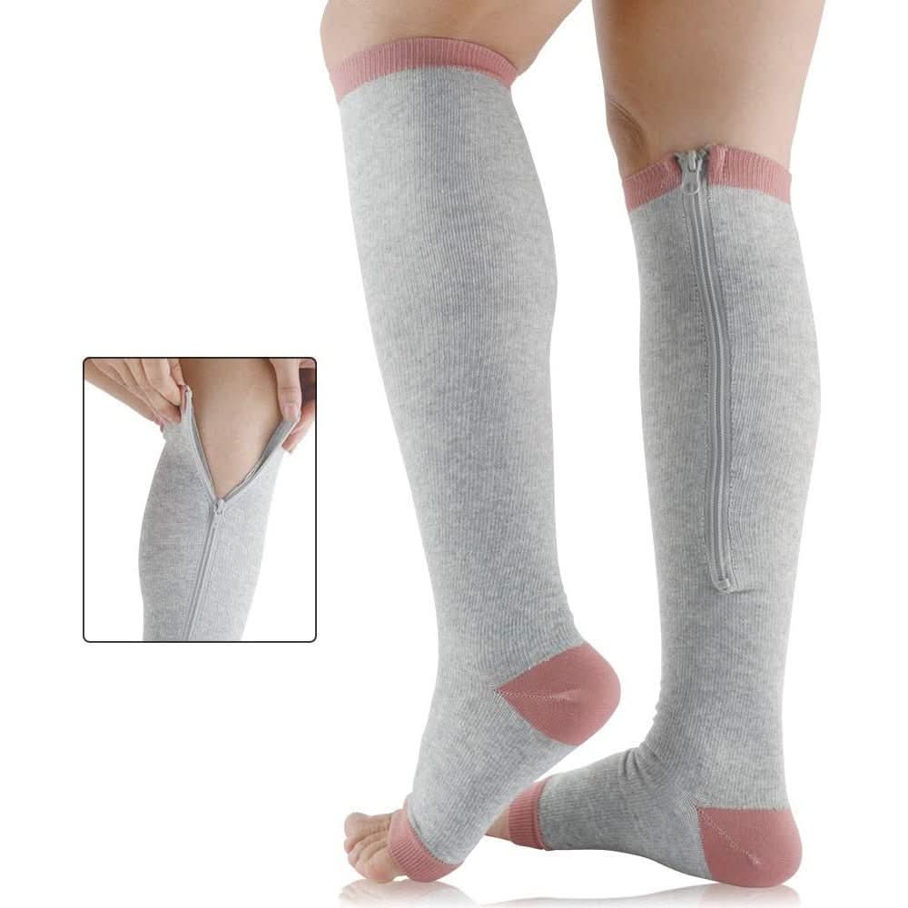 Skanto | SupportEase – Compression Socks with Zipper for Tired and Swollen Legs