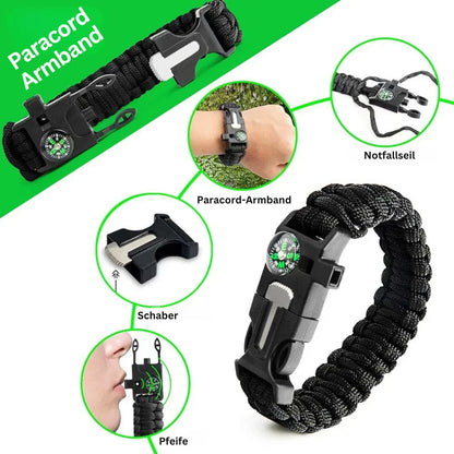 Skanto | 38-in-1 First Aid and Survival Kit with Flashlight and Compass
