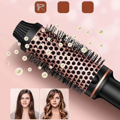 Brehn | 3 in 1 Curling Brush with Anti-Burn Technology – Styling, Straightening and Volume