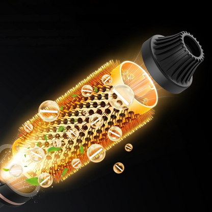 Brehn | 3 in 1 Curling Brush with Anti-Burn Technology – Styling, Straightening and Volume
