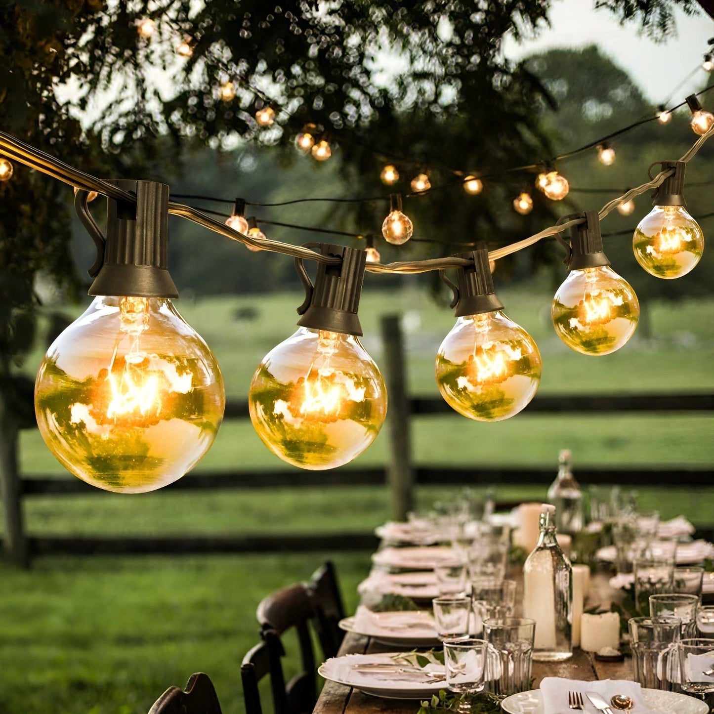 FairyFlicker String Lights - Luxurious Patio Lighting with waterproof protection | Brehn