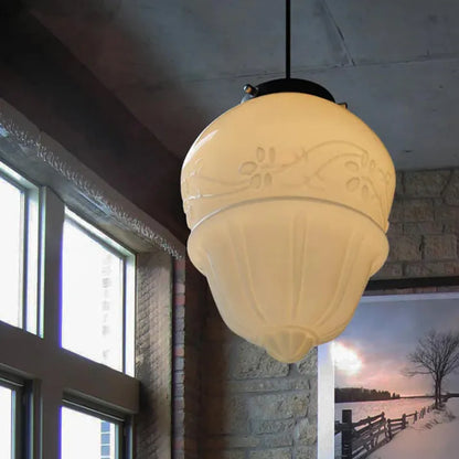 LumiNéo – Modern Geometric Pendant in Frosted Glass
