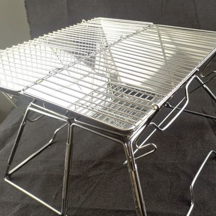 BowLift | Portable Grill Camping Stainless Steel Folding Grill Wood Charcoal Grill