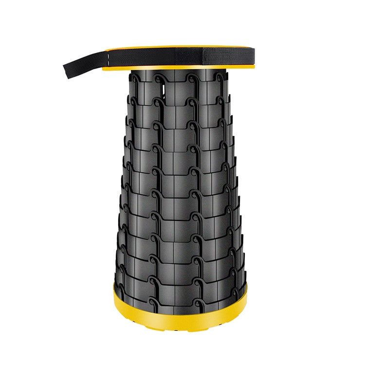 BowLift | Outdoor Portable Collapsible Telescopic Plastic Stool Camping Fishing Garden Stool (Yellow)