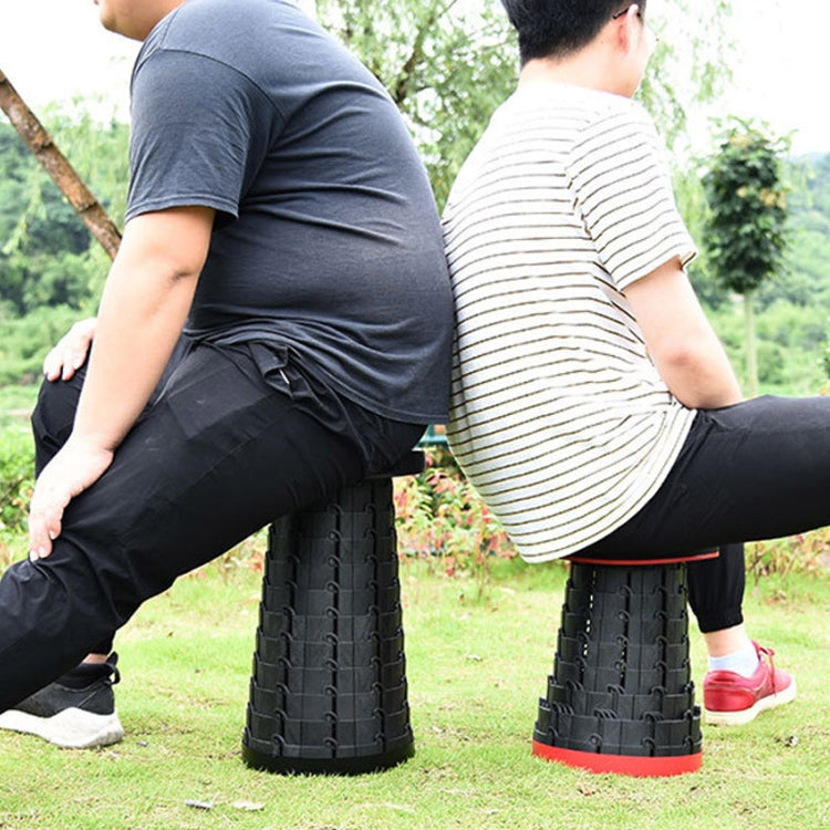 BowLift | Outdoor Portable Collapsible Telescopic Plastic Stool Camping Fishing Garden Stool (Yellow)