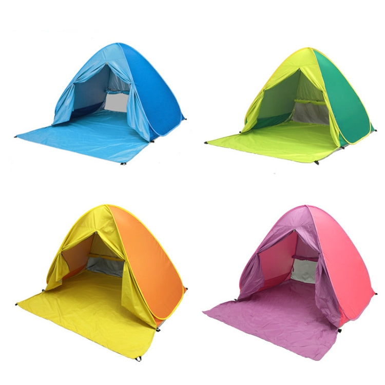 Sandsberg | With Curtain Automatic Instant Pop-Up Tent Portable Beach Tent, Size: 200x165x130cm (Green)