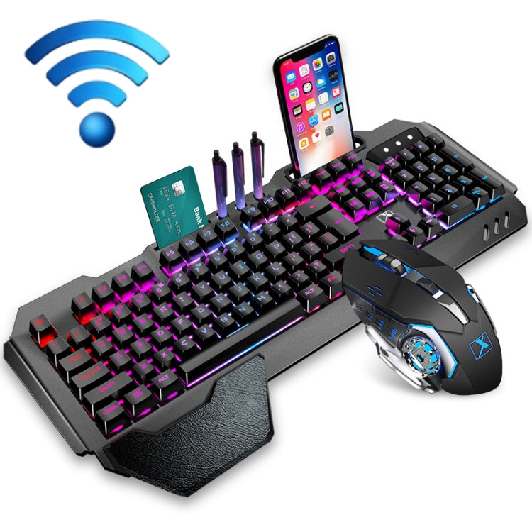 Skanto | K680 RGB Rechargeable Gaming Wireless Keyboard and Mouse Set (Black)