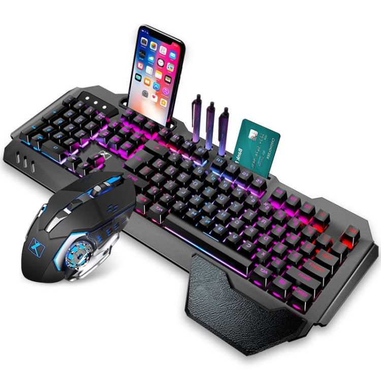 Skanto | K680 RGB Rechargeable Gaming Wireless Keyboard and Mouse Set (Black)