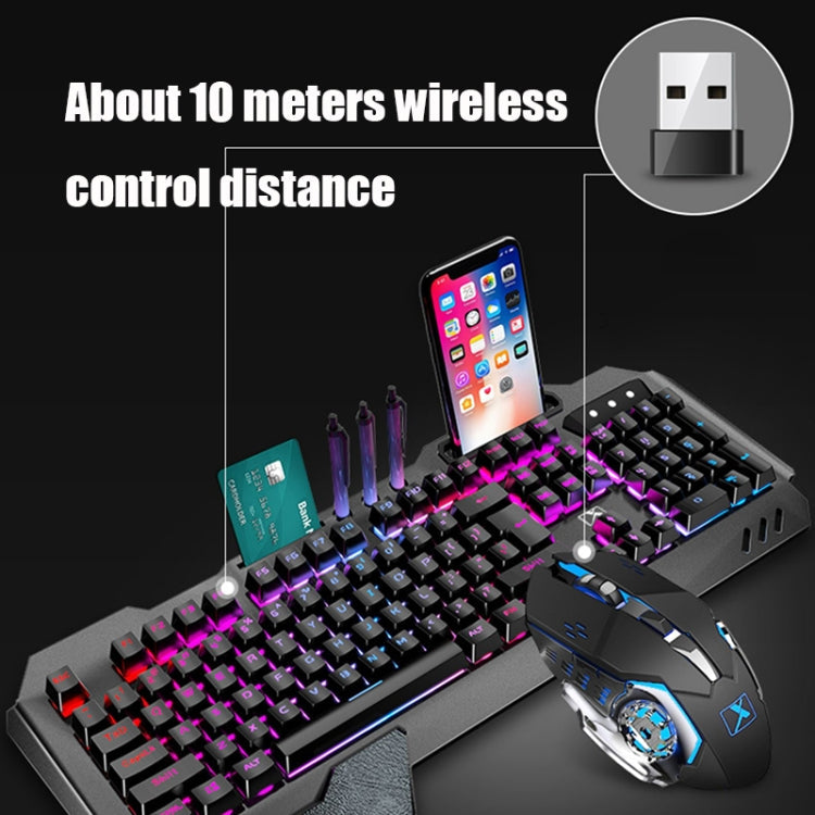 Skanto | K680 RGB Rechargeable Gaming Wireless Keyboard and Mouse Set (Black)