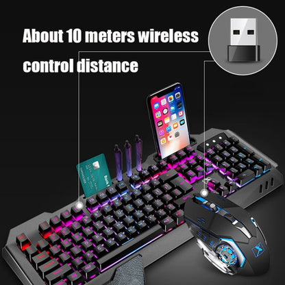 Skanto | K680 RGB Rechargeable Gaming Wireless Keyboard and Mouse Set (Black)
