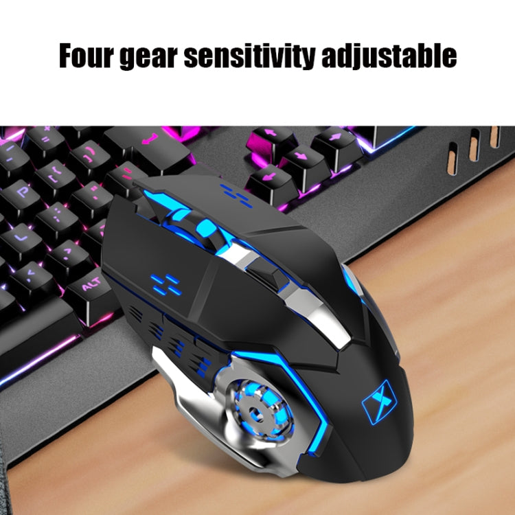 Skanto | K680 RGB Rechargeable Gaming Wireless Keyboard and Mouse Set (Black)