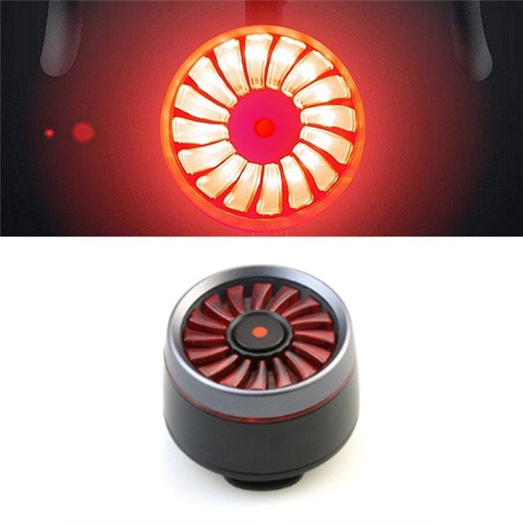 Brehn | Bicycle Smart Sensor Brake Light USB Taillight Warning Light (Titanium)