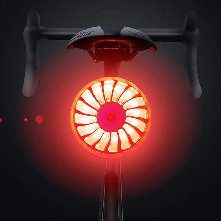 Brehn | Bicycle Smart Sensor Brake Light USB Taillight Warning Light (Titanium)