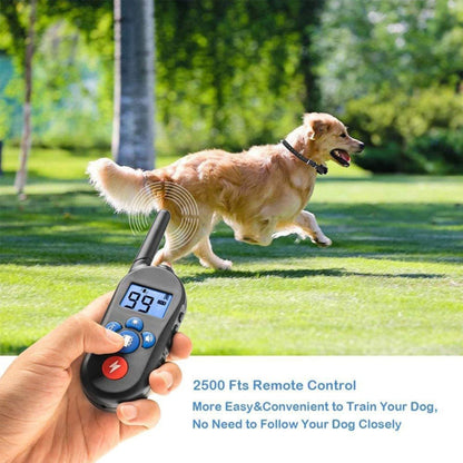 Sandsberg | 800m Remote Control Electric Shock Dog Training Device Vibration Warning Pet Supplies Electronic Waterproof Collar, Style:556-1(US Plug)