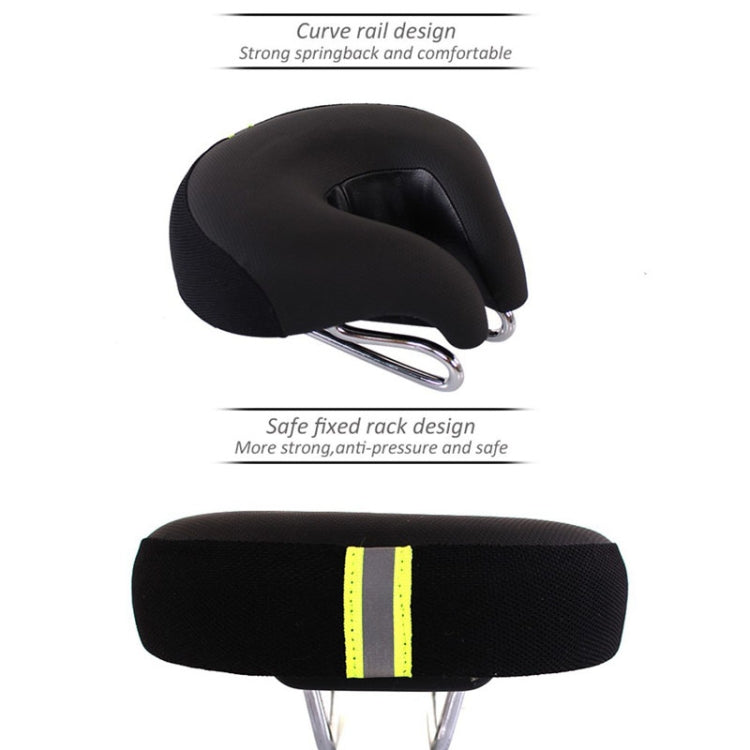 Skanto | Skanto Noseless Bike Seat Mountain Bike Thick Soft Padding (Black)