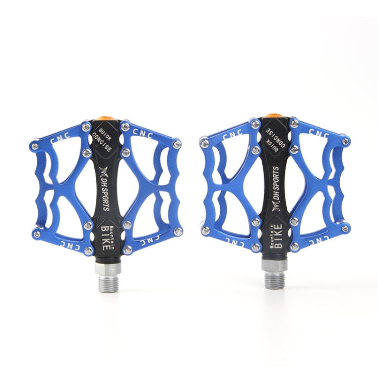 Brehn | Bicycle Pedal Mountain Bike Aluminum Alloy Palin Pedal Non-slip Bearing Pedal (901 Blue)