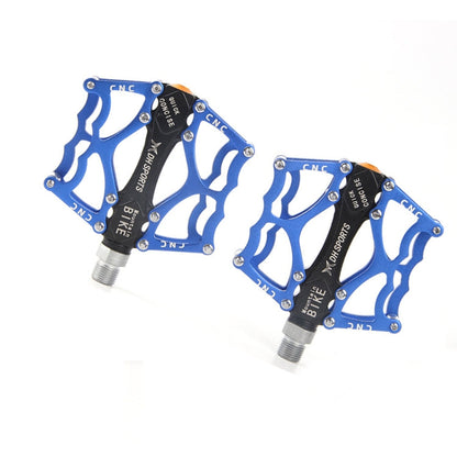 Brehn | Bicycle Pedal Mountain Bike Aluminum Alloy Palin Pedal Non-slip Bearing Pedal (901 Blue)