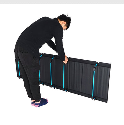 CLS Outdoor Lightweight Folding Camping Cot, Simple Leisure Bed (Black)