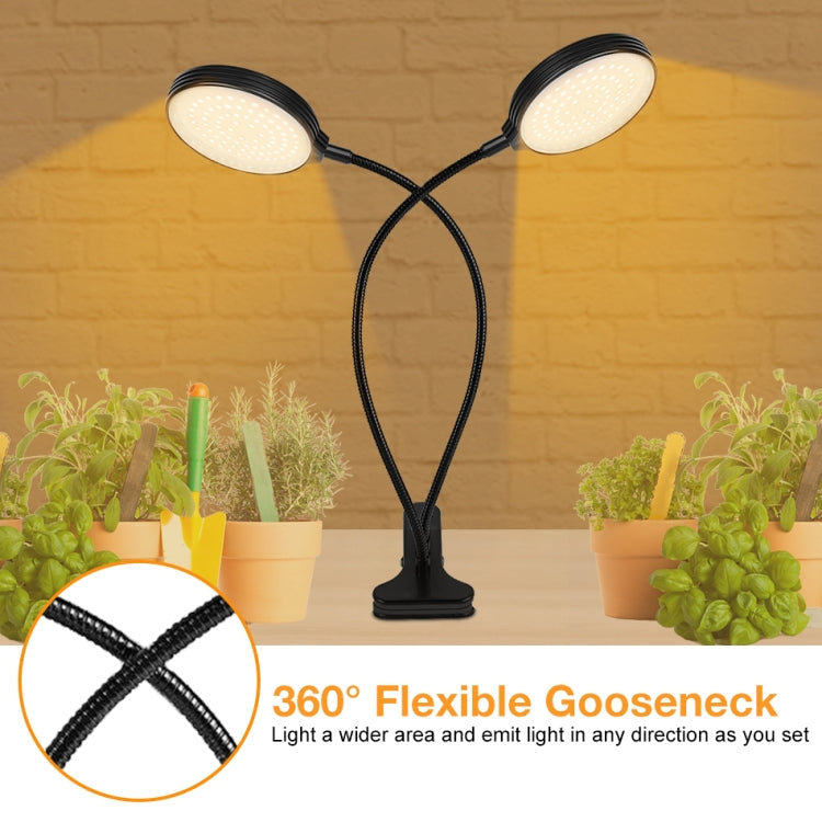Skanto Skanto | LED Grow Light USB Remote Clip Waterproof Full Spectrum Natural White Seedling Light, Power: 45W Three Heads