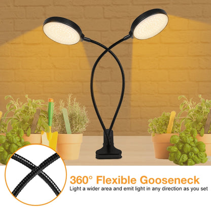 Skanto Skanto | LED Grow Light USB Remote Clip Waterproof Full Spectrum Natural White Seedling Light, Power: 45W Three Heads