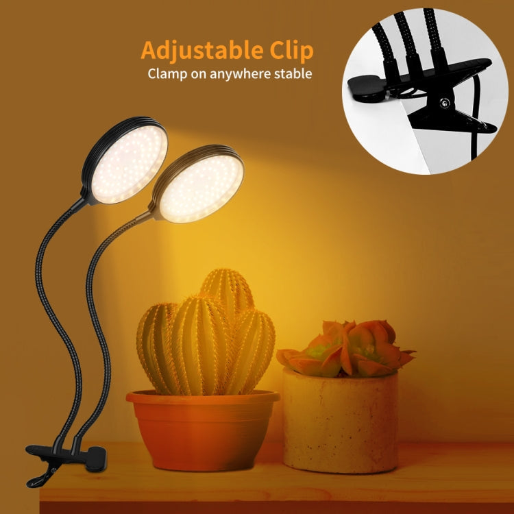 Skanto Skanto | LED Grow Light USB Remote Clip Waterproof Full Spectrum Natural White Seedling Light, Power: 45W Three Heads