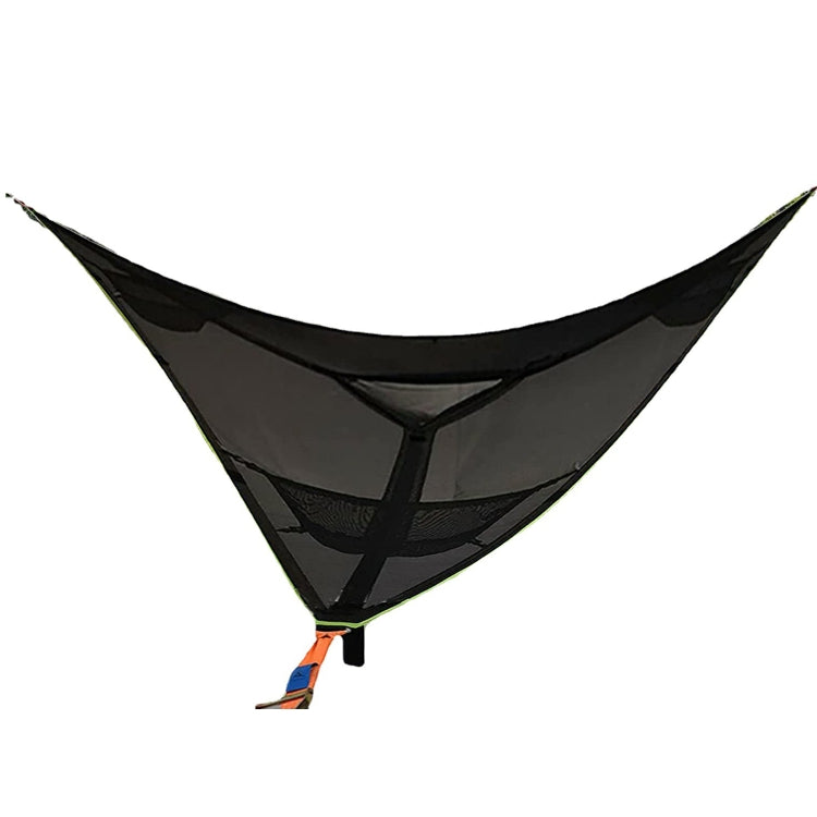 2.8 m Family Outdoor Portable Air Tent Multi-person Camping Triangle Hammock (Black)