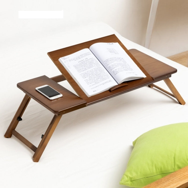 Skanto Skanto | 741ZDDNZ Foldable Height-Adjustable Laptop Desk Dorm Study Table, Specification: Classic Tea Color 88cm Thick Bamboo