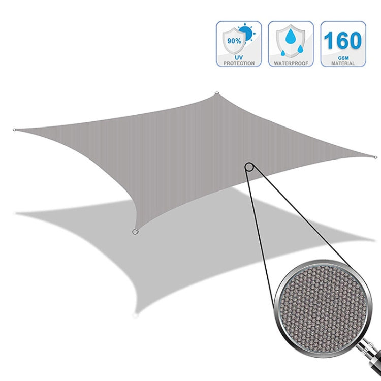 BowLift | Outdoor Garden Sun Sail Waterproof Anti-UV Awning, Size: 2.5m x 2.5m (Grey)