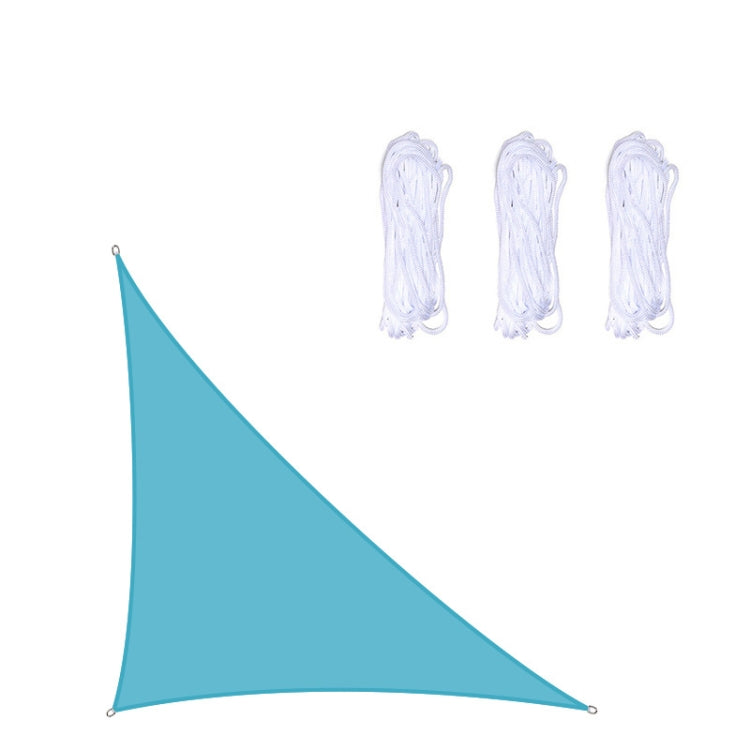 BowLift | Triangular Outdoor Garden Sun Shade Sail Waterproof Anti-UV Awning, Size: 3m x 3m x 4.3m (Lake Blue)