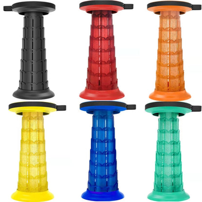 BowLift | Outdoor Portable Lotus Raised Folding Telescopic Stool (Black)
