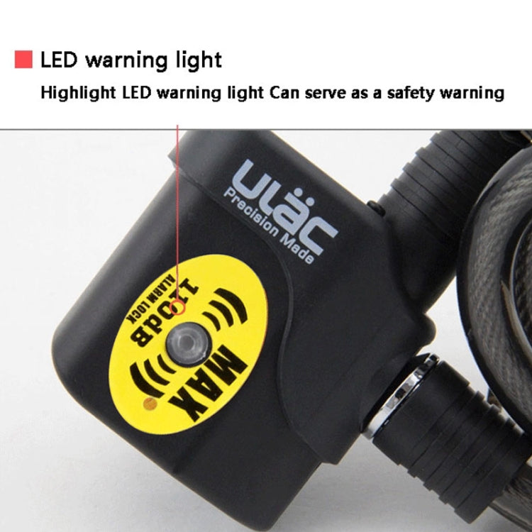 BowLift | ULAC AL-3P Bicycle Alarm Cable Lock Mountain Bike Lock Bicycle Accessories