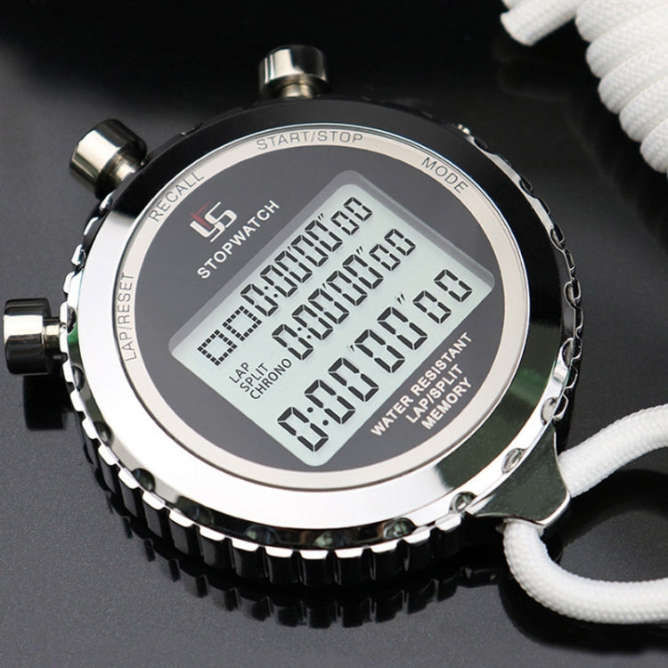 Stopwatch Digital Stainless Steel 3-Line Display | Karnz