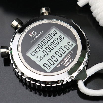 Stopwatch Digital Stainless Steel 3-Line Display | Karnz